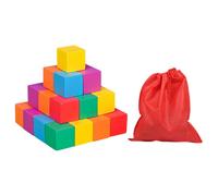Cubo di legno colorato, giocattolo educativo per la matematica, per creare