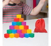 Cubo di legno colorato, giocattolo educativo per la matematica, per creare