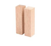 Cubo di legno grezzo, blocco intaglio in balsa, barra quadrata solida, striscia tiglio for modellismo, materiale da costruzione artigianale Blocchi Legno Tiglio(40x40x150mm 2Pcs)