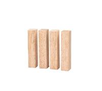 Cubo di legno grezzo, blocco intaglio in balsa, barra quadrata solida, striscia tiglio for modellismo, materiale da costruzione artigianale Blocchi Legno Tiglio(20x20x100mm 4Pcs)
