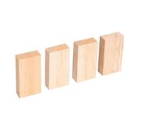 Cubo di legno grezzo, blocco intaglio in balsa, barra quadrata solida, striscia tiglio for modellismo, materiale da costruzione artigianale Blocchi Legno Tiglio(25x60x100mm 4Pcs)