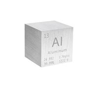 Cubo di Metallo 0.39in/10mm per Collezione di Elementi Chimici Educazione Scientifica Esperimento Applicazione-13 Aluminum AI