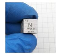 Cubo di metallo, cubi densità del, tavola periodica adatta come strumento didattico, una varietà(Nickel)