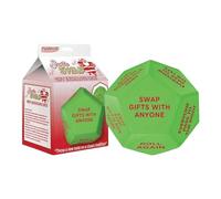 Cubo di Natale - Cubi di gioco da 3 pollici | ABS Party Game - Dodici Cubi di scambio di regali per amici di famiglia Bambini e colleghi, ideali per feste natalizie Attività del gruppo e giochi