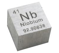 Cubo di niobio, blocco della tavola periodica del metallo a densità Nb adatto for la ricerca scientifica e i progetti sperimentali, 25,4 × 25,4 × 25,4 mm(25.4x25.4x25.4mm)