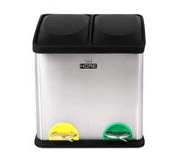 Cubo di riciclaggio ecologico Wellhome 30 litri 2 scomparti