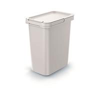 Cubo di riciclaggio quadrato 12L Keden bianco