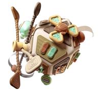 Cubo di risveglio per bambini - Sviluppo motorio fine gioco preschool | giocattolo sensoriale cubo occupato per tutti-piccoli 1 2 3 anni - idea regalo festa natale compleanno