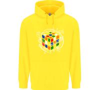 Cubo di Rubik Equazione Divertente Puzzle Enigma Bambini Felpa con Cappuccio