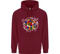 Cubo di Rubik Equazione Divertente Puzzle Enigma Bambini Felpa con Cappuccio