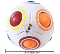 Cubo Di Rubik Pallone Arcobaleno Gioco Di Abbinamento Colori | Bianco