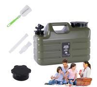 Cubo di stoccaggio 'Acqua, trasportatore Portatile di Grande capacità con beccuccio, Secchio Quadrato in PE con Tubo di prolunga, Spazzola per la Pulizia per Viaggi all'aperto e Campeggio