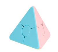 Cubo di Velocità | Macaron Triangolo Magic Puzzle senza Adesivo - Cubo educativo in Morbidezza Dolcezza, Giocattolo Teaser del Cervello Veloce Colorato per Les, Puzzle logico Divertente per