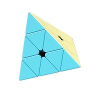 Cubo di Velocità senza Adesivo - Cubo Piramidale, Cubo di Puzzle Liscio senza Adesivo - Macaron per Iniziare Triangolo Magic Cube Puzzle Giocattoli, Cubi Velocità Educativi Di Colore Candy