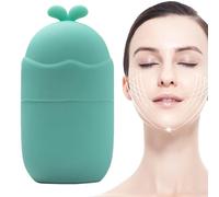 -Cubo facciale, forma del viso - Massaggiatore viso in silicone - per il viso, stampo in silicone per massaggio riutilizzabile, forma tazza, strumento di massaggio per il collo