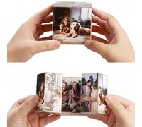Cubo Fotografico Personalizzato Per Lui E For Lei, Cubo Fotografico 3D Creativo Con Design Pieghevole, Regalo Per Anniversario/compleanno, Divertente Decorazione Per L'ufficio Domestico Per Coppie