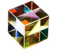 Cubo in cristallo trasparente con effetto di dispersione della luce RGB, adatto per esperimenti in aula e fotografia creativa strumenti didattici di fisica ottica
