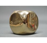 Cubo In Ottone Collezionabile 5 Cm Rarità In Ottimo Stato 260 Grammi