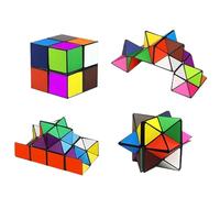 Cubo Infinito Giocattolo Twist Cubo 3D Puzzle,Cubo Magico 2 in 1,Cubo magico,Cubo di Decompressione Creativo per Bambini e Adulti