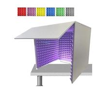Cubo insonorizzante in Schiuma per Microfono, Pieghevole e Rimovibile, Ideale per studi di Registrazione Domestici, con Copertura insonorizzante Portatile da Tavolo. Protezione vocale comple