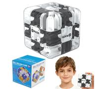 Cubo Labirinto 3D, 3D Labyrinth Cube Puzzle, Puzzle 3D, 3D Cubo Labirinto Sfida di Labirinto, Labirinto 3D Puzzle, Puzzle Interattivo con Percorso a Sfera, Allenamento Mentale e Rilassamento