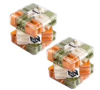 Cubo Labirinto 3D Con Palline Rotolanti, Gioco Labirinto Logico 3x3 Con Palline Rotanti, Puzzle 3D Educativo Antistress, Messa A Fuoco E Risoluzione Dei Problemi(A-2pcs)