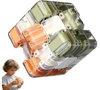 Cubo labirinto 3D, cubo labirinto 3D Complesso puzzle labirinto con sfere rotolanti, grande cubo puzzle labirinto 3D, cubo magico giocattolo interattivo (7 cm)