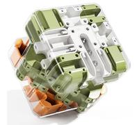 Cubo labirinto 3D, cubo labirinto in marmo 3D, cubo a rotolamento, puzzle cubico, gioco educativo logico, giocattolo sensoriale, regalo per bambini dai 3 anni in su, bambini e adulti (arancione)