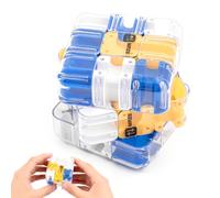 Cubo Labirinto 3D, grande cubo puzzle labirinto 3D, cubo labirinto a sfere, cubo magico, gioco di logica e concentrazione per scuole, feste e riunioni di famiglia