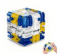 Cubo labirinto 3D, puzzle interattivo con labirinto a sfera, allenamento cerebrale, per alleviare lo stress, labirinto 3D, per bambini e adulti (L)