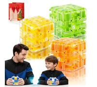 Cubo labirinto 3D puzzle labirinto 2026, cubo labirinto 3D con palla colorata abbinata, giocattolo coinvolgente rompicapo, puzzle 3D MazeGames, gioco educativo di messa a fuoco regalo per riunioni di