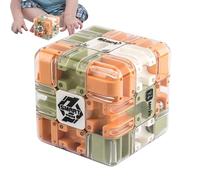 Cubo labirinto - PP 7x7x7 cm | Giocattolo puzzle, gioco di puzzle logico rompicapo 3D | sensoriale portatile colorata per adulti, adolescenti, bambini, per viaggi a casa, vacanze, viaggi in aere