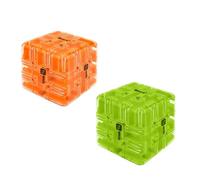 Cubo labirinto puzzle 2025, grande labirinto 3D puzzle cubo labirinto - Giocattolo coinvolgente rompicapo, palla magica in marmo 3 x 3 per alleviare lo stress, un regalo educativo perfetto (arancione