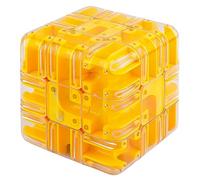 Cubo labirinto puzzle, labirinti magici con palline di marmo, coinvolgente giocattolo rompicapo, giocattolo per l'allenamento del cervello con consapevolezza spaziale, per alleviare lo stress (B)
