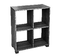 CUBO LIBRERIA SCAFFALE BASSO MOBILETTO MODERNO DESIGN NERO WENGè 686024