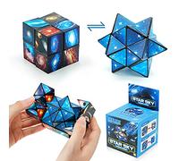 Cubo magico 2 in 1, cubo infinito, cubo velocità, cubi trasformabili Cubi puzzle magici per bambini e adulti (oceano)