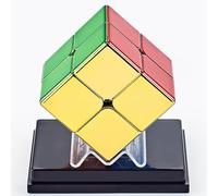 Cubo magico 2 x 2 puzzle magnetico a specchio, senza adesivo, versione magnetica 2 x 2 x 2 m, giocattolo magico lucido
