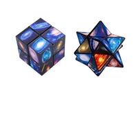 Cubo magico cielo stellato, Magic Star Cube Puzzle 3D giocattolo anti-stress di infinità 3D per adulti e bambini, gioco di allenamento cerebrale o regalo di festa regali giocattolo di decompressione