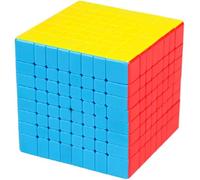 Cubo Magico, Cubo di Puzzle 3D con Cubo di velocità Liscio 8x8 con Colori Vivaci - Ultra Resistente E Flessibile Facile da Girare per Il Cervello