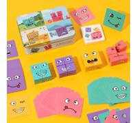 Cubo Magico Giocattolo Puzzle Con Blocchi Di Costruzione Che Cambia Volto, Promuove L'interazione Genitore-figlio, Stimola Il Pensiero Logico E Migliora L'intelligenza - Ottimo Gioco Da Tavolo Per Bam