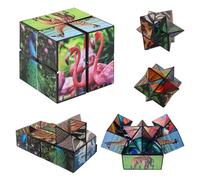 Cubo Magico Infinito, 2 in 1 Cubo Magico, Trasformabili Cubos, Infinito 3D Cube, Cubos Infinitos, Giocattolo creativo per l'apprendimento e idea regalo per cubo di rilassamento
