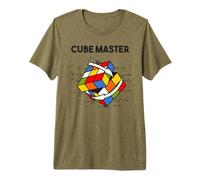 Cubo Magico retrò Rubi Vintage Nerd Maglietta Premium