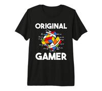 Cubo Magico Rubik Cube Magic cubo retrò Rubi Vintage Nerd Maglietta Premium
