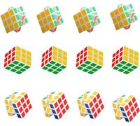 Cubo Magico Speed Cube, Original Cube 12 Pezzi Cubo Stickerless, Mini Cubo Magnetico Cubo Rompicapo, Gioco Rompicapo per Adulti e Ragazzi, Speedcube 3x3 per Puzzle per Feste e Premi per la Classe