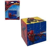 Cubo Magico Spider-Man 6x6 cm Rompicapo 3D con Immagini Marvel Puzzle Logico per Bambini e Ragazzi Gioco Educativo in Plastica Resistente Idea Regalo Originale