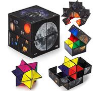 Cubo Magico Star Cube,Cubo Magico 2 in 1,3D Puzzle Cubes,Cubo Infinito,Trasformabili Cubo,Cubo Cambiaforma,3D Cubo Magico Decompressione Giocattolo Giocorompicapo per Bambini e Adulti