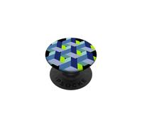 cubo matematica 3D magia nerd illusione PopSockets PopGrip Adesivo