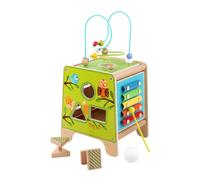 Cubo motorico in legno 5-in-1 con xilofono LUCY & LEO