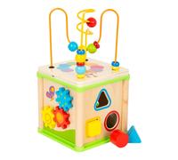 Cubo motorico in legno Prato fiorito small foot