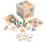 Cubo motorico multifunzionale in legno fattoria 2Kids Toys